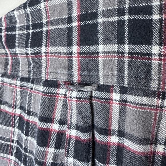 Jachs XL Men's Brawny Plaid‎ Heavyweight Button Front Flannel Shirt Outdoors - Picture 7 of 12